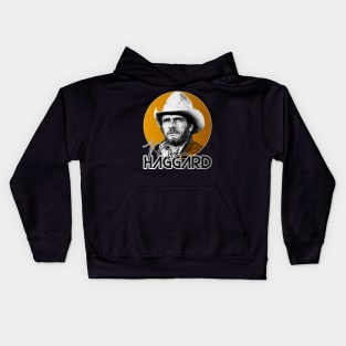 Retro Merle Haggard Gold Design Kids Hoodie